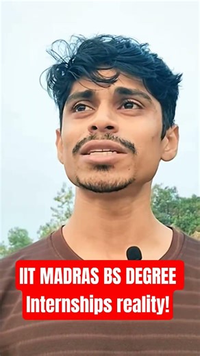 IITM BS Internship reality!