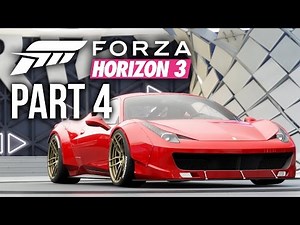 Forza Horizon 3 Gameplay Walkthrough Part 4 - LIBERTY WALK FERRARI 458 (Full Game)