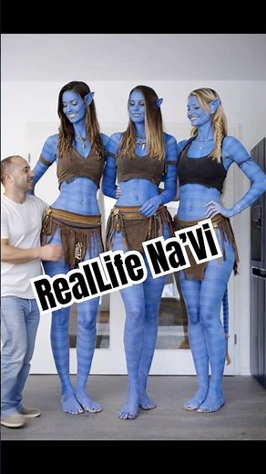 Real life Na’Vi with an average height man. #tallgirls #avatar3