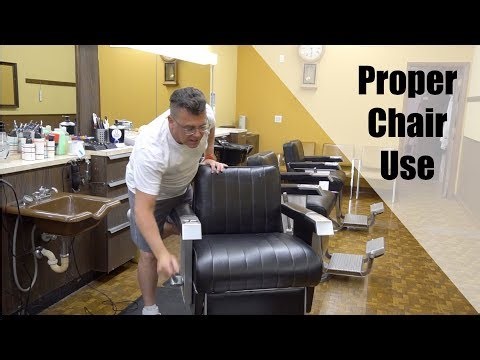 Proper Use of a Barber Chair when Haircutting