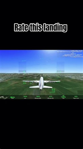Rate this landing #realflightsimulator #rfs #flightsimulator #flight #aeroplane #shorts #aviation