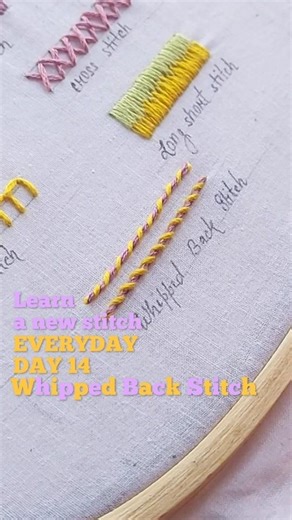 Smooth and perfect whipped back stitch tutorial for beginners