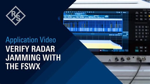 Verify Radar Jamming with the R S®FSWX | Stéphane Crochetet