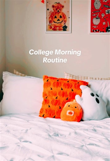College Morning Routine with me! #grwm #college #asmr #quickvlog #viral
