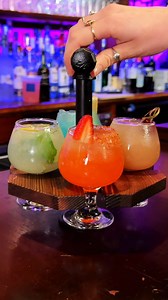 Introducing 54 Below's Late Night Flights with four bold and boozy flavors you’ll want to try! Blue Hawaii, Peach Honey Bourbon Sour, White Wine Spritzer, and Strawberry Margarita. 🍹 Available at our 9:30PM shows only. Created and conceived by our mixologist, Pier Lamia Porter. | 54 Below