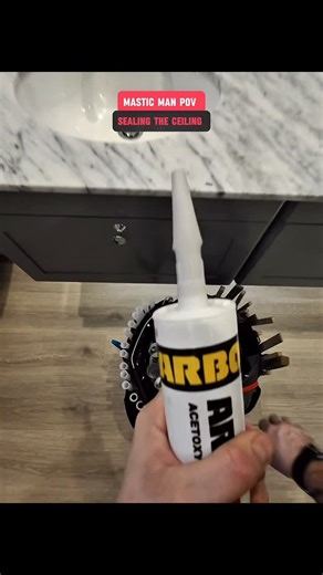 @mr_mastic_ on Instagram: "ASMR sealing the ceiling #asmr #oddlysatisfying #masticman #caulking #sealantapplication"