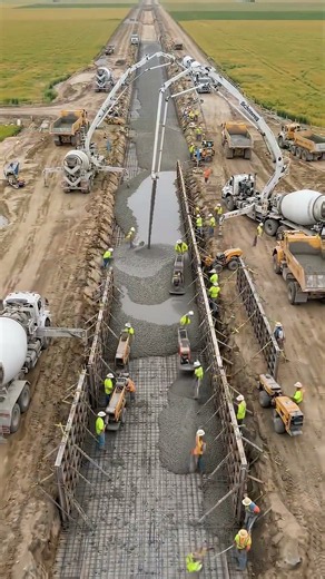 🔥 They’re Transforming an Entire Farmland With One Massive Concrete Canal! 🌊🏗️