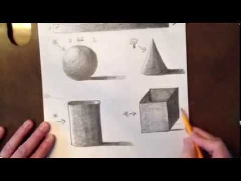 Value: How to add value to a cube with cast shadow (5th grade)