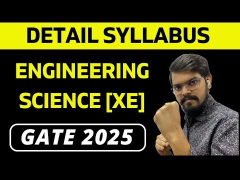 Engineering Mathematics| Detail Syllabus | Engineering Sciences | XE | GATE 2025