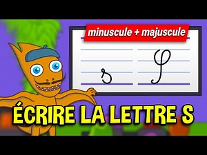 Apprendre à écrire la lettre S (CP - GS) Écriture lettre S minuscule majuscule en attaché (cursive)