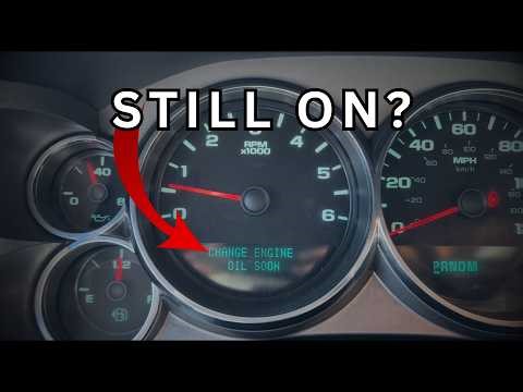 How to Reset Oil Life Chevy Silverado 1500 (2008-2013)