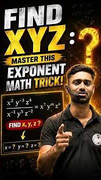 📚 Master This Exponent Math Trick! 🔥 Powers and Indices Made Easy | #khansir