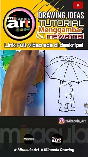 CARA MENGGAMBAR DAN MEWARNAI DENGAN CRAYON #shortsfeed #drawing