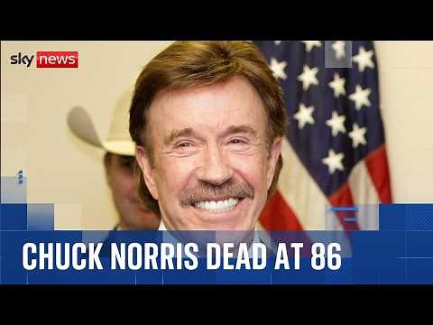 Actor and martial artist Chuck Norris has died