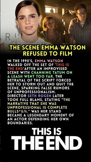 Why Emma Watson Refused One Scene in This Is the End