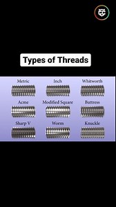 CAD CAMER | 👉🏻Types of Threads. Credit : @aytalian_stallion 👉🏻Youtube Channel - Machining Tutorials #thread #cnc #cadcamer #mechanical #engineering... | Instagram