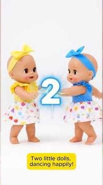 Baby Born Sings 1 to 10 ☆ Cute Counting Song | Pretend Play Baby Doll Animation