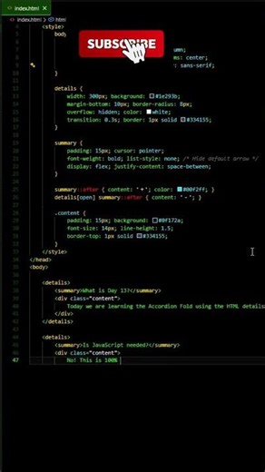 Professional FAQ Section in Pure CSS (Day 13/30)