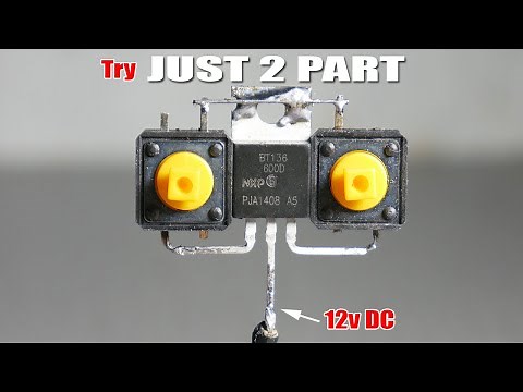 Just 2 Part Make Amazing Circuit By Using BT136 Triac