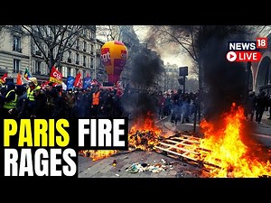 Paris Pension Protests | Violent Clashes In Paris Between Protestors & Police | France Protest 2023