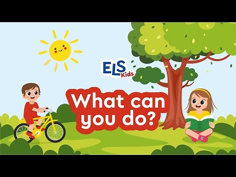 What can you do?//Can you video for kids//I can action verbs