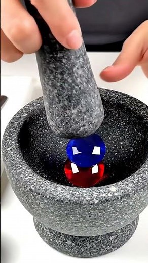 【4K】【ASMR】Ruby + Sapphire Gem Clay Mix | Cold Clean Overhead ASMR #asmr #relaxing #oddlysatisfying.