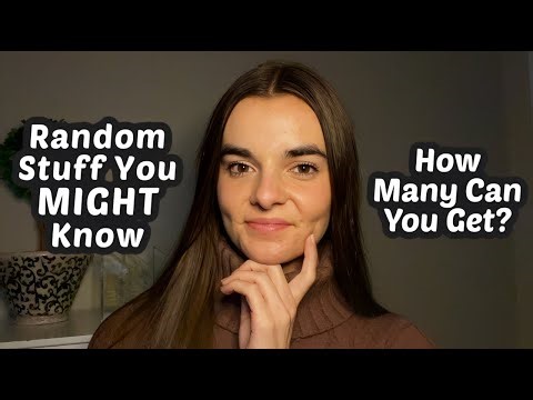 ASMR Random Stuff You MIGHT Know | 100 General Knowledge Trivia Questions