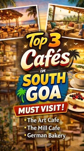 Top 3 Cafés in South Goa you CAN’T miss 😍☕ #shorts #fyp #goa #cafe