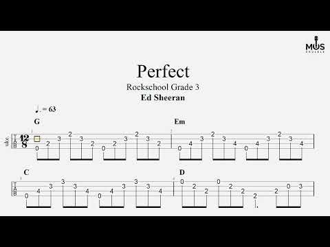Rockschool Grade 3 Ukulele | Perfect - Ed Sheeran | Practice Video
