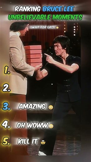 Ranking Top Bruce Lee Moments That Prove He Was Superhuman #brucelee #legend #martialarts #kungfu