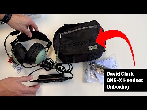 David Clark One-X Aviation Headset - unboxing and accessory review