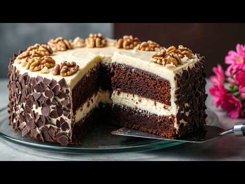 The best German chocolate cake, it melts in your mouth! The best recipe!