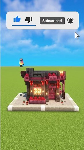 Minecraft: Making Nether House in Minecraft #shorts #minecraft #minecraftshorts #trending #nether