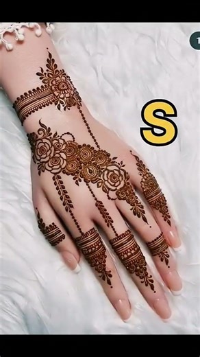 🖤✨#new simple mehndi design 🍃 #back side mehndi design