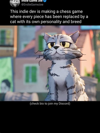 This chess game replaces every piece with a cat that has its own personality - Stray cats vs house cats - Play with your cats while waiting for the opponent’s turn - The purrfect chess game It's called Cat Chess. You can wishlist it on Steam now #gamingontiktok #whattoplay #indigames #videogame #gaming