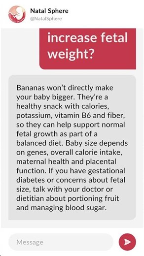 Does banana increase fetal weight?