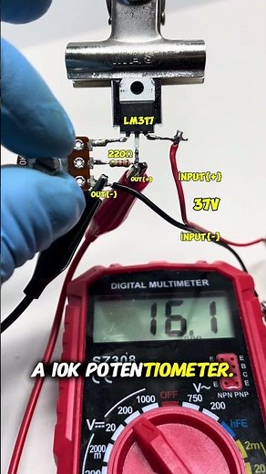 Simple Voltage Regulator #electronicprojects #zerotoinfinitytech #electronicsbasics