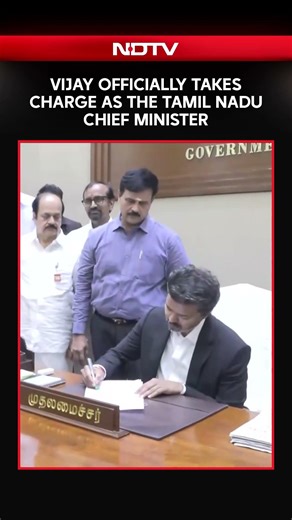 Vijay Officially Takes Charge As The Tamil Nadu Chief Minister