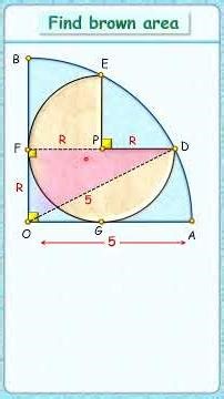 Can you find radius of sector? ........ #maths #circle #olympiad #cds #cat #173 #iit #cbse #ssc #cgl