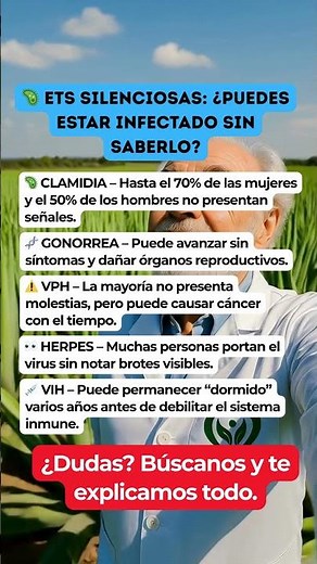 🦠 ETS SILENCIOSAS: ¿PUEDES ESTAR INFECTADO SIN SABERLO? #ETS #InfeccionesSilenciosas #saludíntima