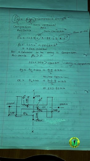 Design of steel to BS 5950-Example of Axially loaded column with Moments #thankyou #education