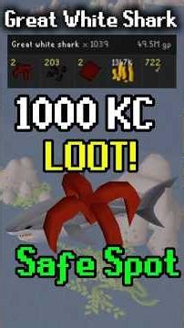 Great White Shark - Safe Spot, 1000 KC loot, Tips & Tricks