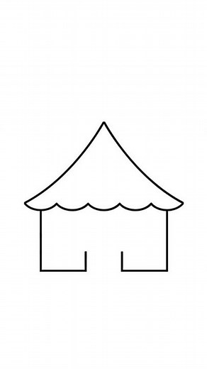 Draw Circus tent Easy #shorts #circus