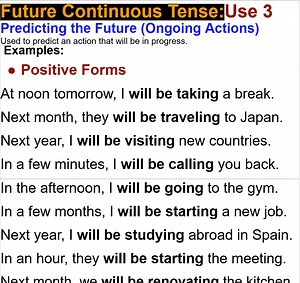 22K views · 694 reactions | Future Continuous Tense Use 3; Predicting the Future (Ongoing Actions) | Empowering English Learning | Facebook