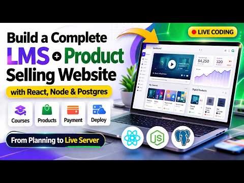 Build LMS + Product Selling Website using AI | React & Node Full Stack (Vibe Coding Full Course)