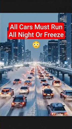 A City Where Cars Must Run All Night or Freeze Solid