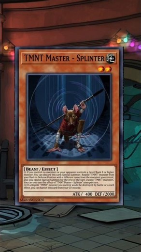 Master Splinter | Yu-Gi-Oh x TMNT Custom Cards