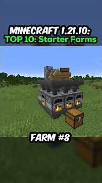 🤯 TOP 10 STARTER FARMS (PART 2) #minecraft #minecraftshorts #minecrafttutorial