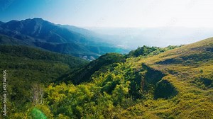 Mountains in Brazil. Hills and mountains on the south of Brazil with green and lush vegetation and crystal clear air