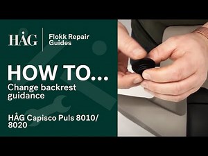 How to change backrest guidance | HÅG Capisco Puls 8010/8020 | Flokk Repair Guide